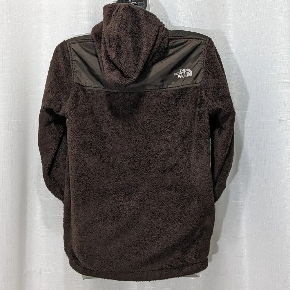 The North Face Oso Fleece Hoodie Jacket Brown Girls Size L EUC - Picture 7 of 10